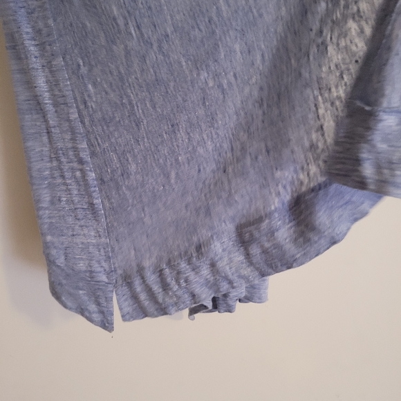 Artisan NY 100% Linen Open Front Lightweight Cardigan Blue - Picture 5 of 13